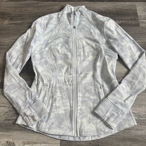 Lululemon white camo define jacket